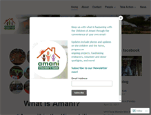 Tablet Screenshot of childrenofamani.org
